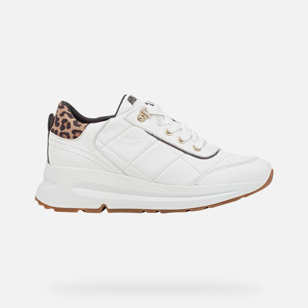 Geox Bayan Spor Ayakkabı Beyaz - Backsie - FKL-592083